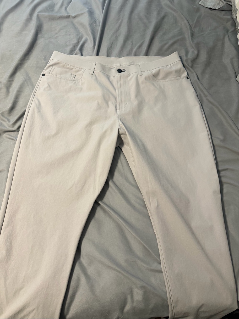 Men's Light Beige Chino Pants - Modern Straight Fit